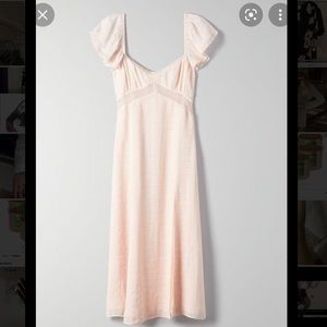 Aritzia Wilfred Moonshine Dress Sz M in Blush Pink